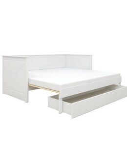Home affaire Daybett Emden, mit Ausziehfunktion und Bettkasten, inklusive Lattenrost