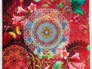 Plaid Novali, hip, Weich, Kuscheldecke, 130x160 cm, Sherpa, Mandala, Blumen, Terrakotta