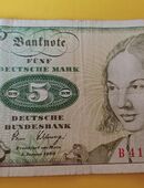 5 DM Geldschein gebraucht wie im Bild liefert od. Abholung in 88212