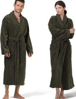 Möve Unisex-Bademantel ideal für Sauna & Spa, Hotelbademantel, Morgenmantel, Langform, Veloursfrottier, Schalkragen, Gürtel