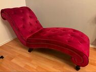 Chaiselongue rot samt - Nidderau