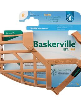 Baskerville Klassik Maulkorb, beige - Größe 8