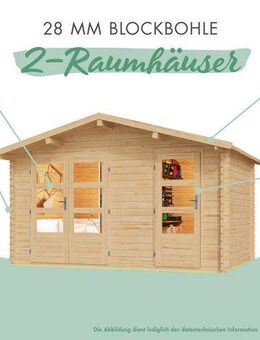 Karibu Gartenhaus Radur, BxT: 387x253 cm, aus hochwertiger nordischer Fichte