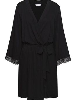 Vivance Dreams Kimono, Midilänge, Viskose, Kimono-Kragen, Gürtel, mit Spitze am Ärmelsaum