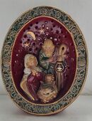 Weihnachts-Darstellung in Keramik-Ausführung, neu, 25 cm hoch in 84359