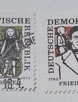 DDR 1957 Friedrich Fröbel komplett gestempelt - Görlitz