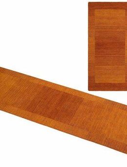 THEKO Bettumrandung Gabbeh Super, Handweb Teppich, Bordüre, reine Wolle, handgewebt, Höhe 9 mm, (3-tlg), Bettvorleger, Schlafzimmer, Läufer-Set