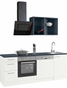 OPTIFIT Küchenzeile Mini, Breite 210 cm, wahlweise mit E-Geräten, mit Arbeitsplatte