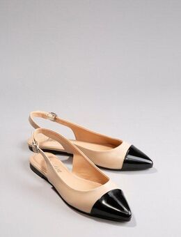 Aniston SHOES Slingpumps, Flat, Sommerschuh, Lackspitze - in schmaler Form