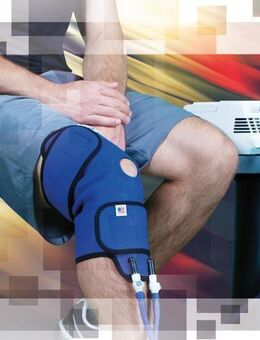 Schnelle Hilfe gegen Schmerzen nach Knie OP durch Kühlen mit Kältetherapiegerät - Berlin