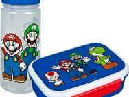 Scooli Lunchbox Super Mario, (Set, 2-tlg), mit Trinkflasche