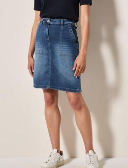 CECIL Minirock aus Baumwolle mit Stretchanteil