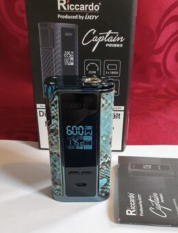 Ijoy Captain PD18650 Blau/Schlange, gebraucht. FP. 45€. Leider muss ich meine private Sammlung verkleinern🫣🤔🙂. E-Zigarette, Akkuträger, Mod Box, Vape. - Bühl