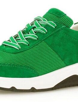 Gabor Rollingsoft Keilsneaker, Freizeitschuh, Halbschuh, Schnürschuh, Logoschriftzug an der Ferse