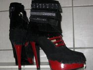 High Heels schwarz/rot Gr.36 ½ - Worms