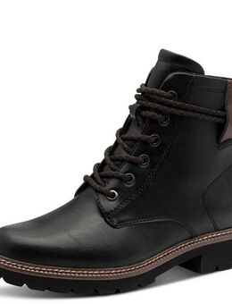 Tamaris Schnürstiefelette, Blockabsatz, Schnürboots in veganer Verarbeitung