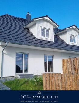 Erstbezug Doppelhaushälfte, KfW55, vier Zimmer, 107 m², Gäste WC, 650m² Grundstück, 2 Stellplätze - Garz (Rügen)