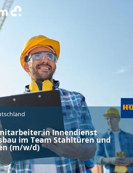 Vertriebsmitarbeiter:in Innendienst Wohnungsbau im Team Stahltüren und Stahlzargen (m/w/d) - München