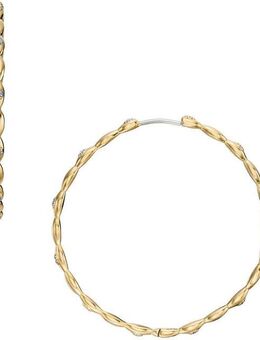 Fossil Paar Creolen Schmuck Geschenk Edelstahl Ohrringe Sutton, mit Glasstein