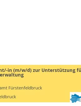 Werkstudent/-in (m/w/d) zur Unterstützung für die Finanzverwaltung - Fürstenfeldbruck