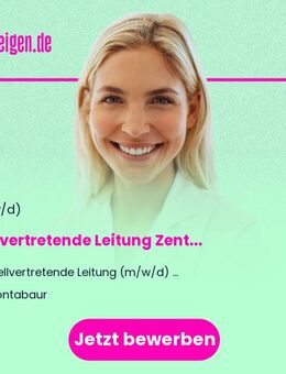Stellvertretende Leitung (m/w/d) Zentrale Notaufnahme (Vollzeit/Teilzeit) - Montabaur