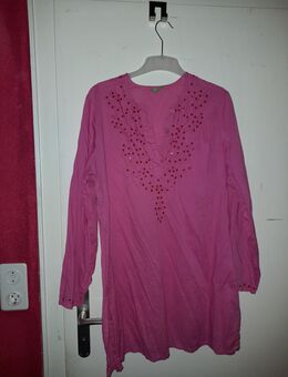 Pinke Bluse mit Stickerei. Bamboo, Größe 42. - Nürnberg