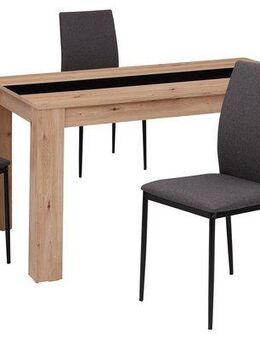 HELA Essgruppe SIMONE, (Set, 5-tlg), Platte mit Wendeeinlage, Bezug Microfaser, Unser Bestpreis