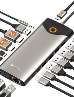 USB-C Docking Station 15-in-1 – Triple Display, Dual 4K - 60Hz HD - Berlin Lichtenberg