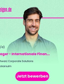 Manager - Internationale Finanzierung (m/w/d) - Neckarsulm