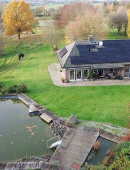 Idylle für Mensch und Tier: Modernisierter Bungalow mit vielen Highlights auf über 12 ha Land - Rehna