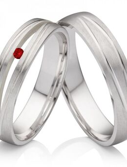 Silberring 925 mit rotem Granat SPG100 - Aholming