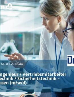 Vertriebsingenieur / Vertriebsmitarbeiter Gasmesstechnik / Sicherheitstechnik – Gebiet Hessen (m/w/d) - Wiesbaden
