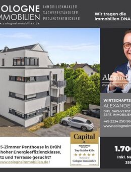PENTHOUSE: MODERNE 3-ZIMMERWOHNUNG ÜBER DEN DÄCHERN, MIT TERRASSE UND STELLPLATZ BEI KÖLN - Brühl (Nordrhein-Westfalen)