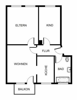2-Zimmer-Wohnung in Gelsenkirchen Hassel - Gelsenkirchen