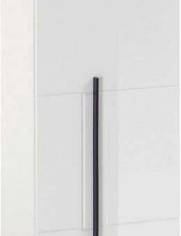INOSIGN Hängeschrank Cantara, Badschrank in Hochglanz Weiß, Hängeschrank im modernen Design mit schwarzen Griffen, ausreichend Stauraum