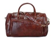 Piké Reisetasche, echt Leder, Made in Italy