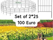 Garden Fence – 25 Metal Panels * 2 – 8.25m Total Length - Berlin Spandau