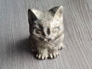 Handgeschnitzte Katzenfigur aus Pyrit 478g – Sammlerstück - München Moosach