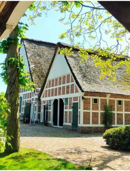 Traditionelles, reetgedecktes Fachwerkbauernhaus Ensemble mit Stall und Gästehaus - Stade (Hansestadt)