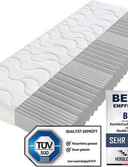 Komfortschaummatratze Double Deluxe Matratze 20, Matratze in 90x200 cm und weiteren Größen, Beco, 20 cm hoch, Matratze vom TÜV Süd getestet*, über 2.000 5-Sterne-Bewertungen!