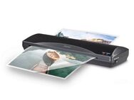 Hama Laminiergerät Laminator für DIN A3, Heiß- und Kaltlaminierung, 2 Rollen, schwarz, Mit Laminierfolien, Tischgerät, Verwendung im Office und Privat