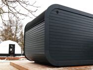 Sauna Gartensauna CUBE L330 B235cm Vorraum Fichte Wohnstatt - Rietberg