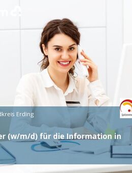 Mitarbeiter (w/m/d) für die Information in Teilzeit - Erding