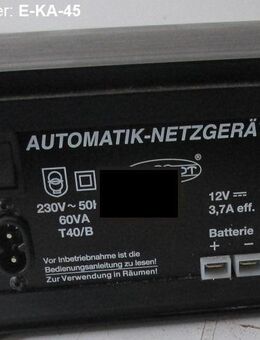 Netzgerät Schaudt ELEKTROMATIC KA 45 Stromversorgung Wohnwagen ge - Schotten Zentrum