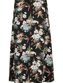 URBAN CLASSICS Jerseyrock Urban Classics Damen Ladies Viscose Midi Skirt (1-tlg)
