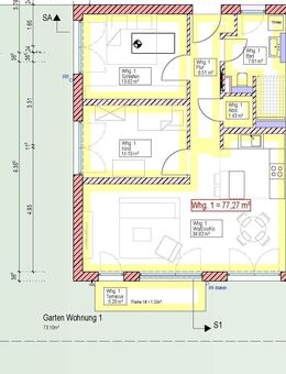 Neubauvorhaben 3 Zimmerwohnung mit Terrasse und Gartenanteil inkl. Tiefgaragenstellplatz in Vöhringen provisionsfrei zu verkaufen. - Vöhringen (Bayern)