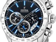 Festina Chronograph Timeless Chronograph F20668/6, Armbanduhr, Quarzuhr, Herrenuhr, Stoppfunktion, Edelstahlarmband