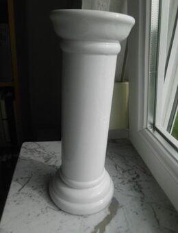 Blumensäule Postament Dekosäule Keramik weiß 30 cm Deko  3,- - Flensburg