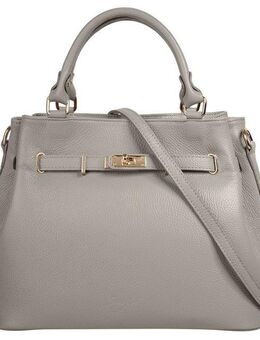 Samantha Look Henkeltasche, echt Leder, Made in Italy, geräumige Henkeltasche mit Smartphonefach