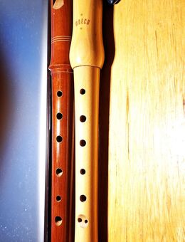 2 Flöten--Moeck Sopran Flöte und Herwiga Flöte ca 32 cm -- je 25 € VB - Meckenheim